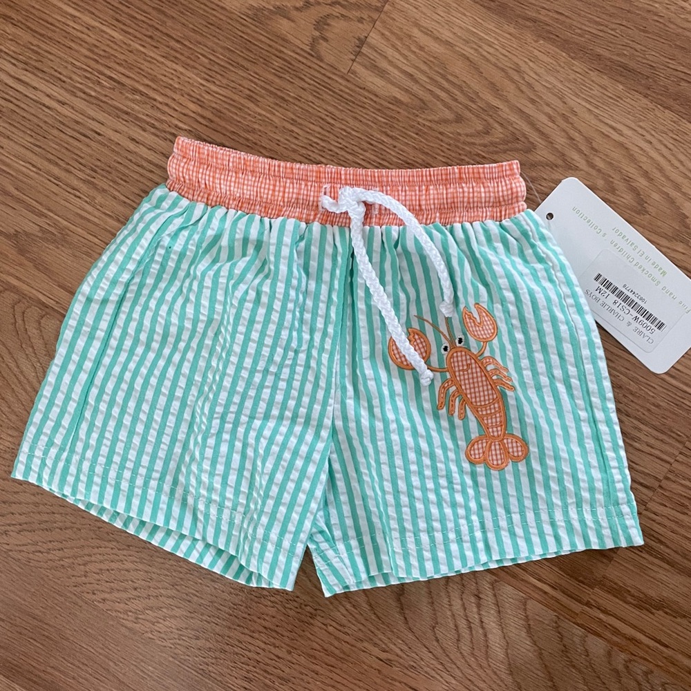 Claire & Charlie Baby Boy Swim Trunks